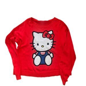 Vintage Sanrio Hello Kitty Red Knit Sweater SZ M